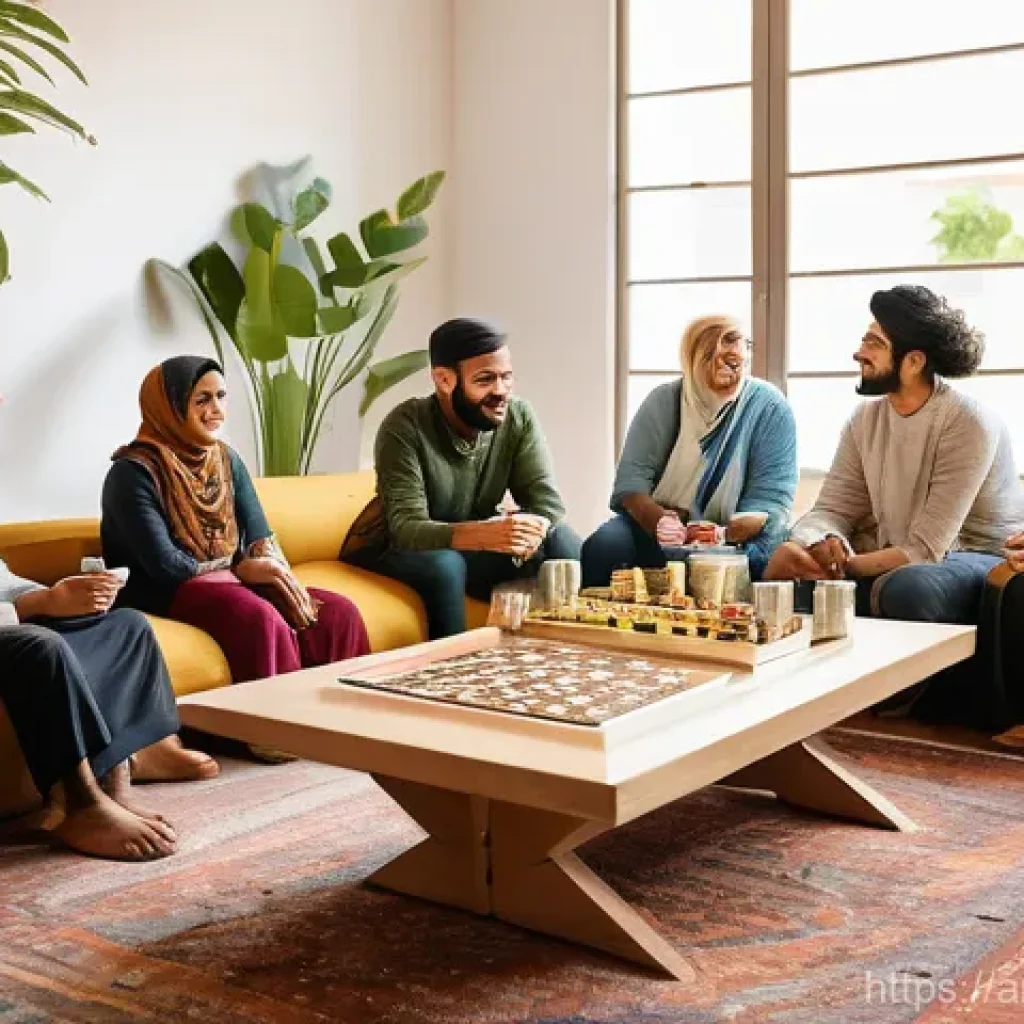 코리빙 커뮤니티의 지속 가능한 비즈니스 모델 - **Warm Community Gathering in a Co-living Hub**
* **Prompt:** A vibrant, warmly lit communal l...