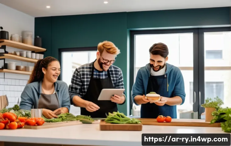코리빙 커뮤니티의 거주자 요구 사항 분석 - **Vibrant Community Kitchen Scene**
    A diverse group of young adults, aged 20-35, are cheerfully ...
