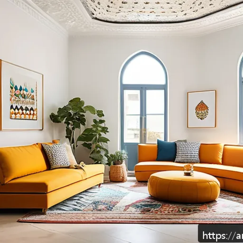 코리빙 커뮤니티와 사회적 기업의 역할 - A vibrant co-living community in a modern Middle Eastern urban setting, featuring diverse Arabic you...